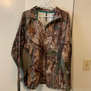 Long sleep camo 1/4 zip